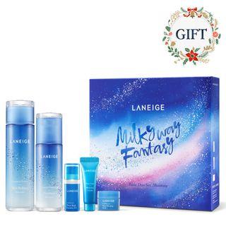 Laneige - Holiday Basic Duo Set Moisture: Skin Refiner 200ml + Emulsion 120ml + Water Bank Essence Ex 10ml + Moisture Crem 10ml + Water Sleeping Mask 15ml 5pcs