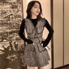 Tweed A-line Mini Dress