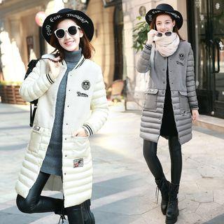Fleece Panel Padded Coat