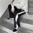 Contrast-trim Wide Leg Sweatpants