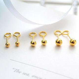 18k Gold Plated Bead Earring