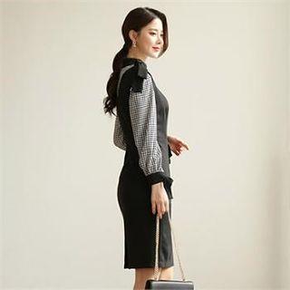 Sleeveless Bow-shoulder Dress
