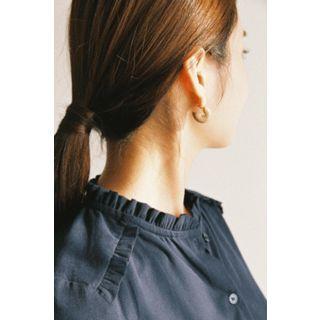 Button-down Frilled Blouse
