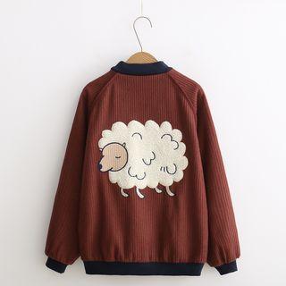 Sheep Corduroy Buttoned Jacket