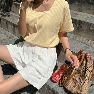 Plus Size Wide-leg Shorts