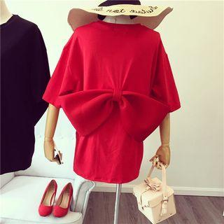 Short-sleeve Bow T-shirt