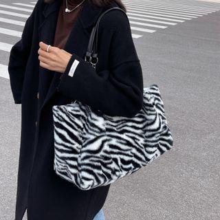 Chain Fleece Tote Bag