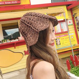 Scallop-edge Rattan Bucket Hat