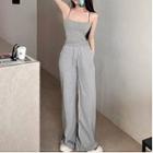 Strappy Cutout Camisole / Wide Leg Pants