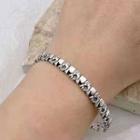 Elephant Alloy Bracelet Sl0592 - Silver - One Size
