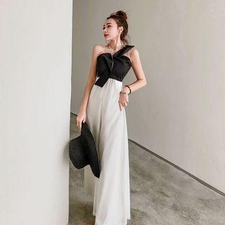 Two Tone Sleeveless Jumpsuit