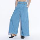 Wide Leg Jeans Light Blue - One Size