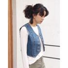Plain Denim Vest