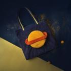 Corduroy Tote Bag Navy Blue - One Size