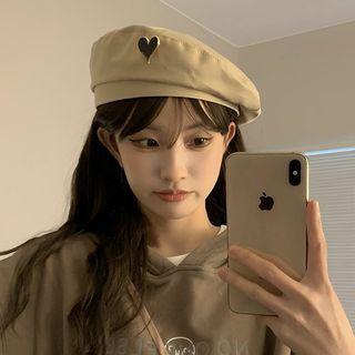 Alloy Heart Beret Hat