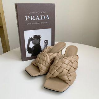 Weave-band Heeled Mules