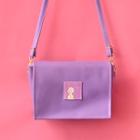 Applique Crossbody Bag Purple - One Size