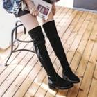 Chunky Heel Over-the Knee Boots