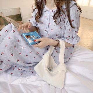 Short-sleeve Cherry Print Sleepdress