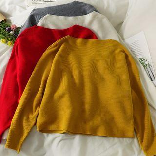 Dolman-sleeve Light Knit Top In 7 Colors