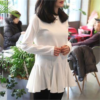 Round-neck Padded Jacket White - One Size
