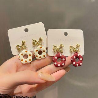 Butterfly Polka Dot Alloy Dangle Earring