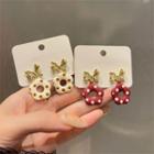 Butterfly Polka Dot Alloy Dangle Earring