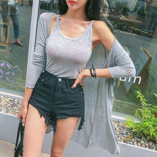 Set: M Lange Long Summer Cardigan + Camisole Top
