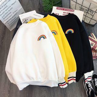 Rainbow Print Long-sleeve Sweatshirt