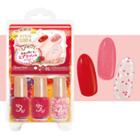 Lucky Trendy - Bw Nail Cockail Vivid Soda Nail (splash Berry) 1 Set