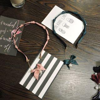 Pearl Bow Hair Band