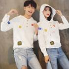 Couple Matching Applique Long-sleeve Hoodie