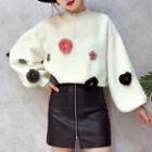 Floral Accent Pullover