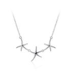 Simple Fashion Star Necklace Silver - One Size
