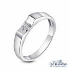 18k White Gold Diamond Solitaire Polished Women Engagement Wedding Ring 5