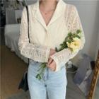 V-neck Chiffon Jacket
