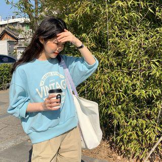 Vintage Letter Sweatshirt