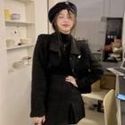Button Shirt Jacket / A-line Skirt
