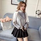 Color Panel Long Sleeve Pullover