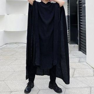 Hooded Cape Jacket Black - One Size