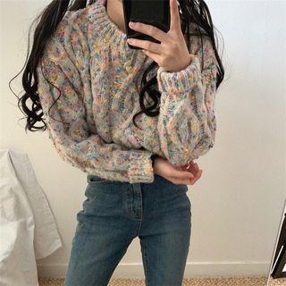 Dotted Chunky Knit Sweater