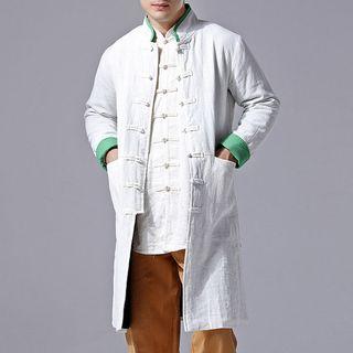Stand-collar Linen Cotton Jacket