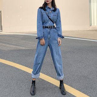 Denim Jumpsuit Blue - One Size