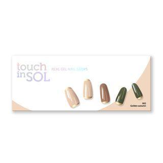 Touch In Sol - Real Gel Nail Strips - 12 Types #02 Golden Autumn