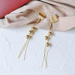 Geometric Fringe Dangle Earring Stud Earrings - 1 Pair - As Shown In Figure - One Size