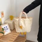 Goose Themed Tote Bag White & Yellow - One Size