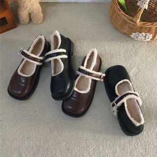 Fleece-lined Mary Jane Shoes