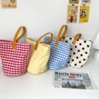 Patterned Single Strap Bucket Bag