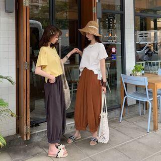 Plain Cuff Pants
