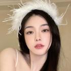 Fluffy Headband White - One Size